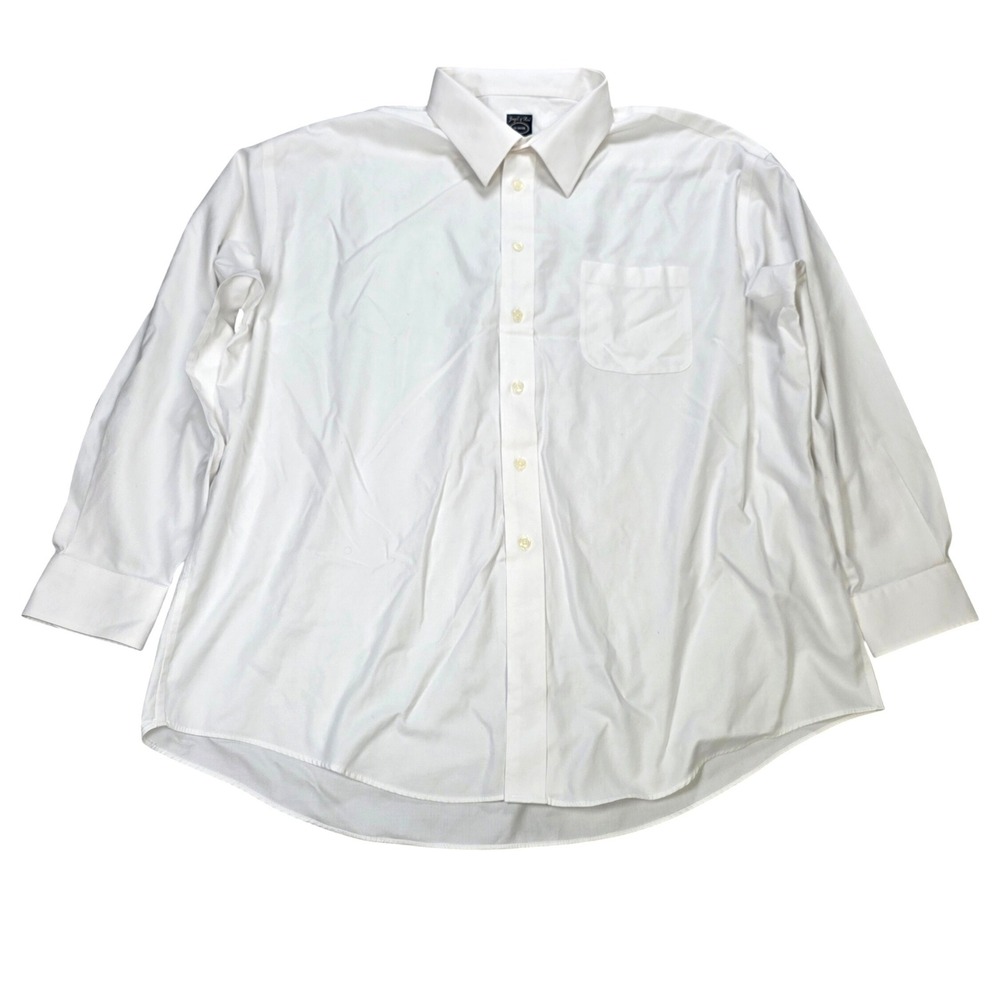 Joseph & Feiss Non Iron Dress Shirt Men's Size 19 34/35 White Cotton Long Sleeve